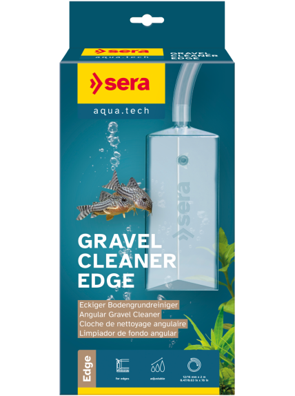 SERA - Gravel Cleaner Edge - Sifon especialmente pensado para esquinas.