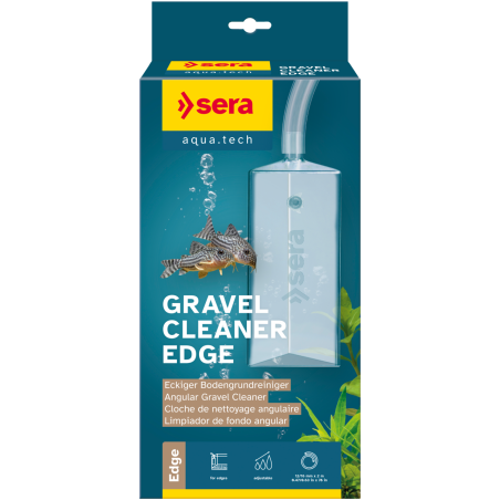 SERA - Gravel Cleaner Edge - Sifon especialmente pensado para esquinas.