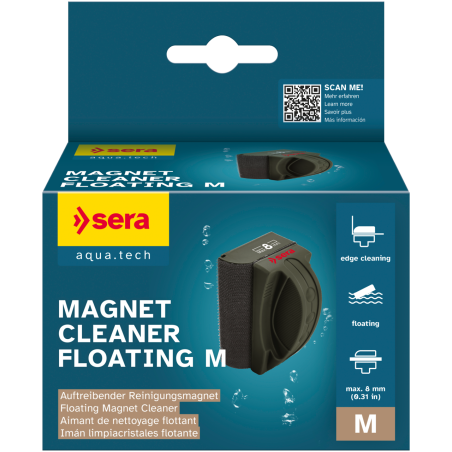 SERA - Iman Limpiador Magnet Cleaner Floating M (Cristal 8mm)