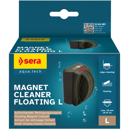 SERA - Iman Limpiador Magnet Cleaner Floating L (Cristal 10mm)