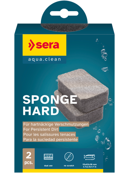 SERA - Sponge Hard - Esponja Dura Gris - Dos Unidades