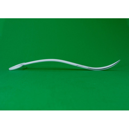 Tijeras Doble Curva Blancas PezVerde 24cm Acero