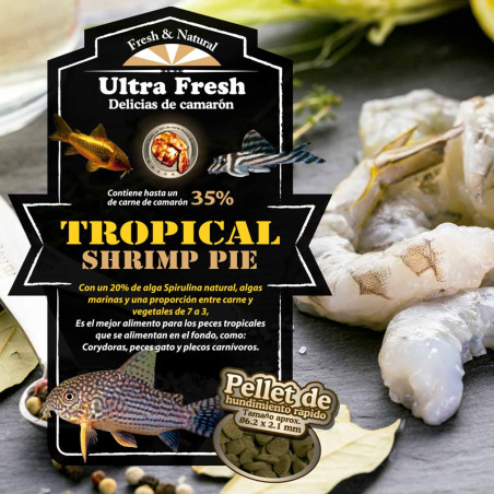 Ultra Fresh Tropical Shrimp pie - 120mL - Corydoras y peces de fondo