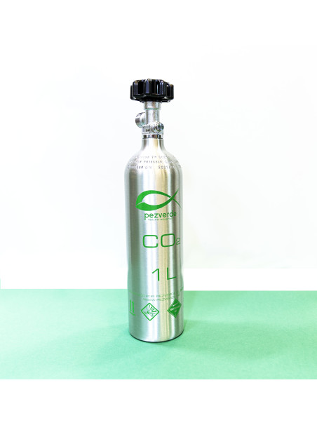 Botella de CO2 PezVerde 1L Aluminio